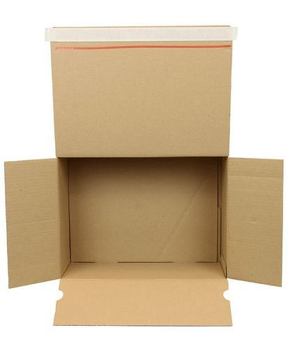 Boîte pliante automatique TransPak, 1 paroi, avec fermeture SK, 345 x 256 x 130 mm, format C4, qualité 1,30, pack : 20 pièces, 299449