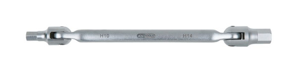KS Tools clé de service d'huile six pans pour différentiel d'essieu arrière, 10x14mm, 150.9225
