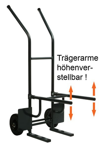 Kaiser-Sitzmöbel Chariot de transport de chaise robuste en acier, revêtement par poudre anthracite avec protection en feutre, STW