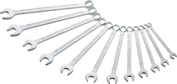 Jeu de clés mixtes Hazet, profil de traction double hexagonal externe, 10 - 22, nombre d'outils : 12, 600N/12N