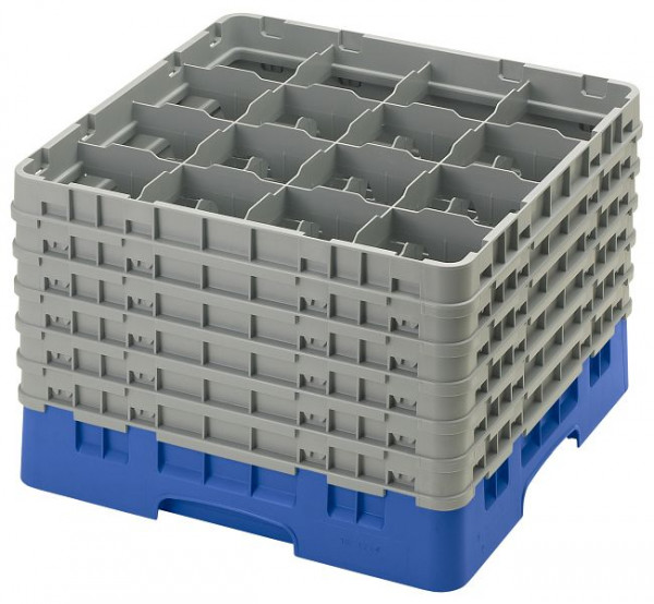 Panier de lavage Cambro 16 compartiments Camrack® Bleu, paquet de 2, 16S1214168
