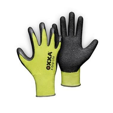 Gant OXXA X-Grip-Lite 51-025, noir / jaune, UE : 12 paires, taille : 8, 15102508