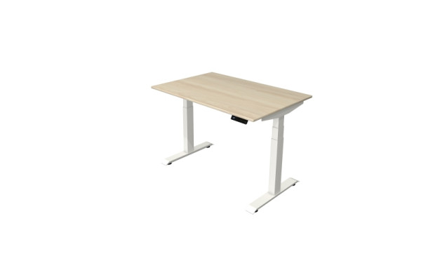 Kerkmann table debout/assise Move 4 nouveau 120 x 80 cm structure blanc, plateau érable, 10090450