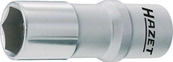 Douille de bougie d'allumage Hazet, carrée, creuse 10 mm (3/8 pouce), profil hexagonal externe, 16 mm, 5/8 ", 880AMGT