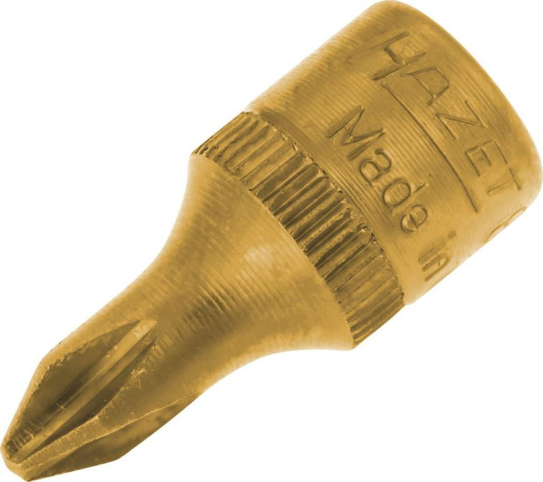 Douille tournevis Hazet, carré creux 6,3 mm (1/4"), profil Phillips PH, PH2, 8506-PH2