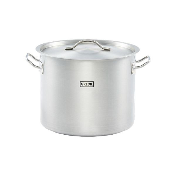 Marmite Gredil forme haute série ECO Ø 320 mm (hauteur 260 mm), couvercle inclus, KG0801320