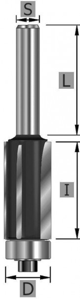 Fraise à découper Edessö HW Z3 avec roulement à billes, A: 12,7, B: 12,7, GL 55, C: 8, 107412708