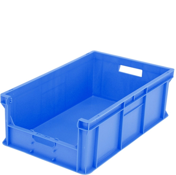 Bac gerbable BITO Euro BN /BN6424 600x400x215 bleu, ouverture de retrait à l'avant, C0850-0021
