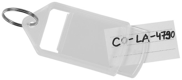 Étiquettes de rechange Eichner pour porte-clés, taille : 36 x 21 mm, UE : 500 pièces, 0508-00497