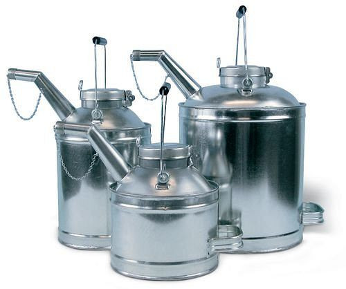 Bidon de stockage d'huile DENIOS en fer blanc, volume de 5 litres, 157-917