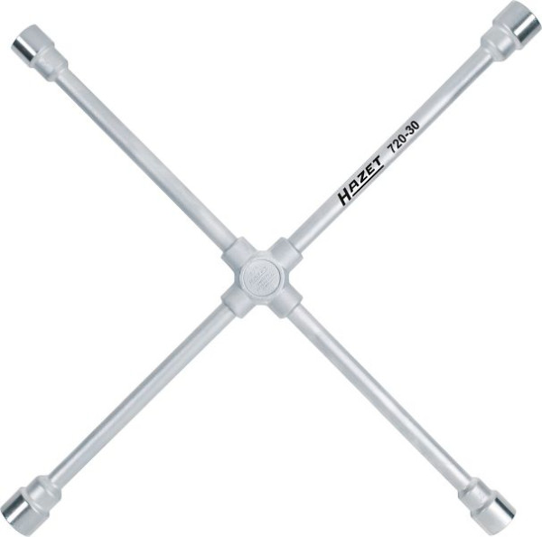 Clé cruciforme Hazet, profil hexagonal externe, 24 x 27 x 30 x 32 mm, 15/16 x 1,1/16 x - x 1,1/4 ", 720-30