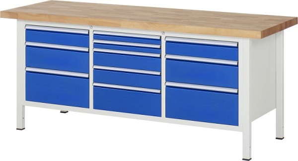 Etabli RAU série 8000 - modèle 8578, L2000 x P700 x H840-1040 mm, 13-8578A2-207B4H.11