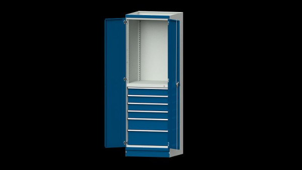 Établis ANKE armoire de base système d'armoire modulaire, série 760 V, modèle 3007, 715 x 720 x 2200 mm, RAL 7035/5010, 631.073