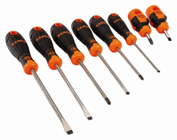 Jeu de tournevis Bahco, BahcoFit, 8 pièces, à fente + PH, B219.008