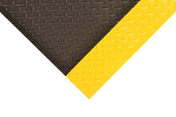 Notrax Tapis de tableau - Tapis de protection isolants Diamond 831, Noir/Jaune, 91 cm, Vendu au mètre, 831C0036BY