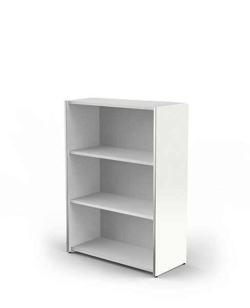 Kerkmann étagère simple large, 3 OH, frais, L 800 x P 380 x H 1100 mm, blanc, 13445310