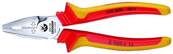 Pince universelle GEDORE VDE avec manchon isolant, 180 mm de long, 1550950