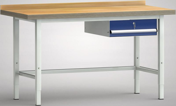 Etabli standard KLW 1500 x 700 x 740 - 1040 mm L x P x H, WS002V-1500M40-E7002
