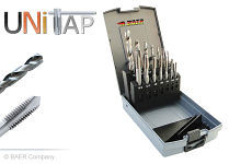 BAER UNiTap Set HSSE : tarauder pour trou débouchant / foret de carottage : M 3 - 12, UNISD312