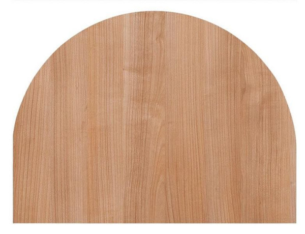 Plateau de table Hammerbacher 60x80cm, système de perçage noyer, arrondi, VKA60/N