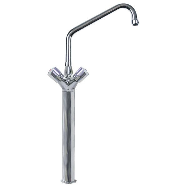 Mitigeur Gastro-Inox Monobloc 25mm (Ø) longueur 300mm sur colonne 300mm, Haute Performance, 402.223