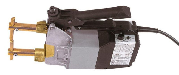 Pistolet de soudage par points ELMAG 2,5 kVA, modèle 7902 (ensemble), à commande manuelle (max. 2,5+2,5 mm) 400 volts avec minuterie et 1 paire de bras avec électrodes Ø12, 56302