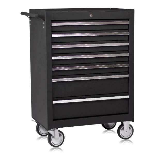 Chariot d'atelier Metra, 7 tiroirs, noir, 10228