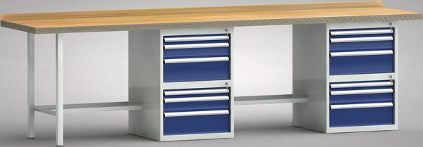 Etabli standard KLW - 3000 x 700 x 840 mm L x P x H, WS438N-3000M40-E7021