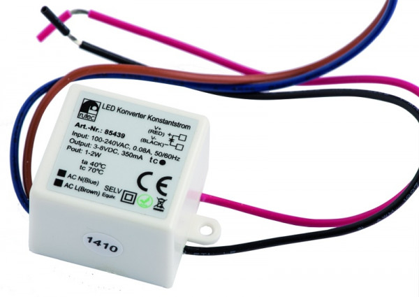 rutec Projekt 350mA 1.1W - 2.4W Convertisseur de courant constant 3 - 8V, PHE439