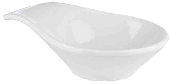 Bol APS -MINI-, 11,5 x 7,5 cm, hauteur : 3 cm, mélamine, blanc, 0,06 litre, lot de 24, 84452