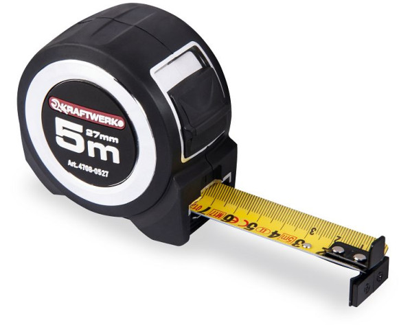 Rouleau mètre professionnel Kraftwerk 5 mx 27 mm, ABS / caoutchouc, 4706-0527
