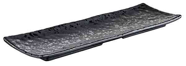 Plateau APS -GLAMOUR-, 37 x 11 cm, hauteur : 2,5 cm, mélamine, noir, 84378