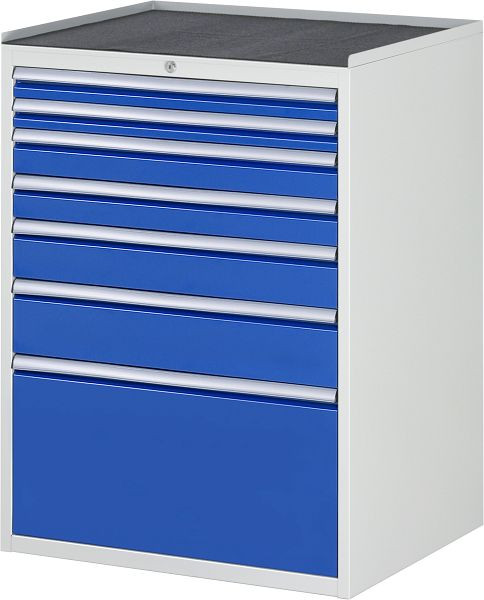 Armoire à tiroirs RAU série 7000, L770xP650xH1035mm, tiroirs : 2xH60, 2xH90, 1xH120, 1xH150, 1xH360mm, support métallique, 03-XL7.9A-MT.11