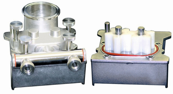 Unité de pompe Schneider pour article n° 152840+152609+152845, acier inoxydable, pour produits liquides, double, 152856