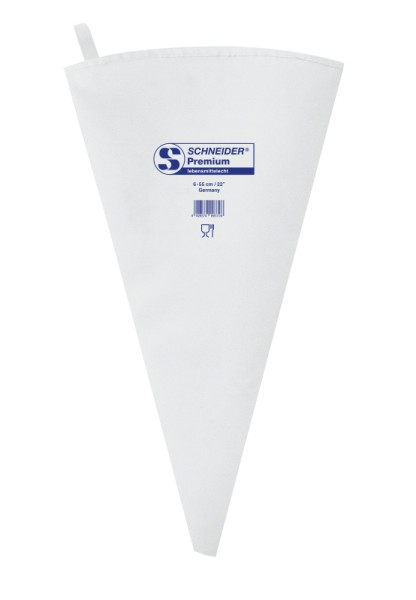Poche à douille Schneider, 6-55 cm, "Premium" en bleu, collée, 350256
