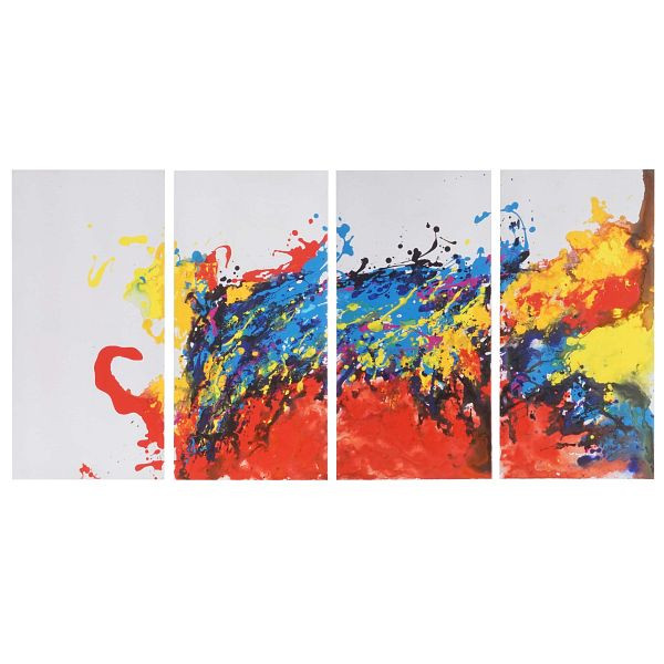Peinture à l'huile Mendler Wave, peinture murale 100% peinte à la main XL, 120x60cm, 44766