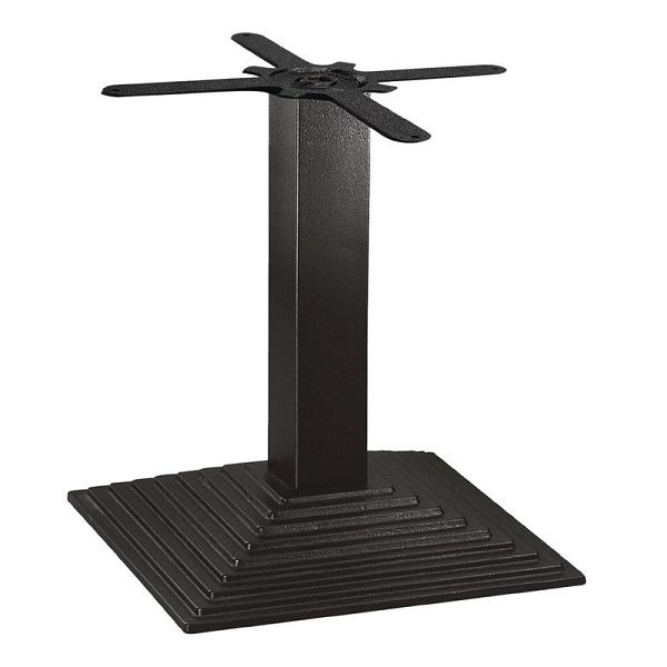 Pied de table Bolero carré avec marches fonte hauteur 48cm, GH446