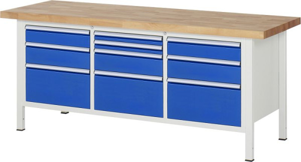 Etabli RAU série 8000 - modèle 8576, L2000 x P700 x H840-1040 mm, 13-8576A2-207B4H.11
