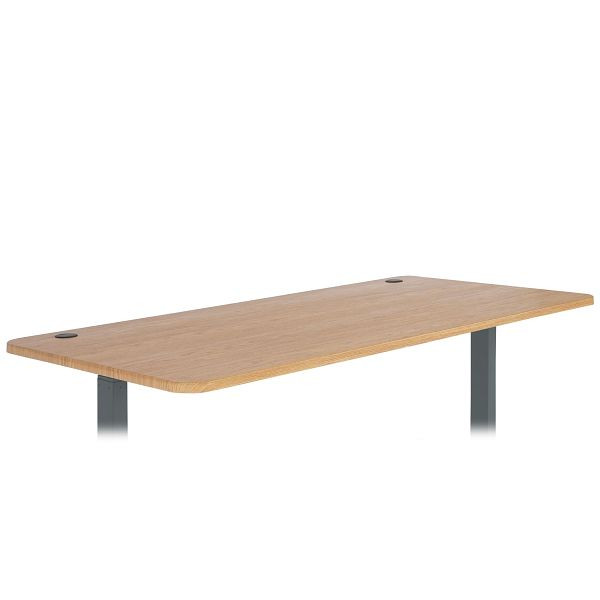 Plateau de table Mendler HWC-D40 pour bureaux, plateau de bureau, 160x80cm, structure marron, 75753