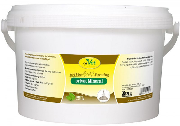 cdVet privé minéral 3 kg, 4801