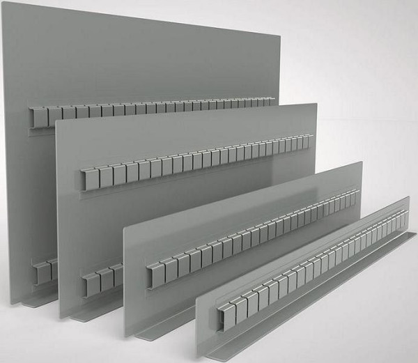 Paroi moulée KLW, profondeur : 302 mm (18 unités), hauteur : 32 mm, pour hauteurs frontales : 50 mm, 15 / SLW18-032