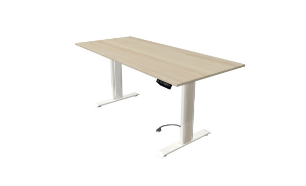 Kerkmann table debout/assise Move 1 advance 180 x 80 cm structure blanc, plateau érable, 10191050