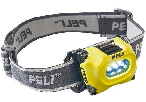 Lampe frontale LED DENIOS pour zone Ex 0, luminosité jusqu'à 33 lumens, avec éclairage à économie d'énergie, 267-005
