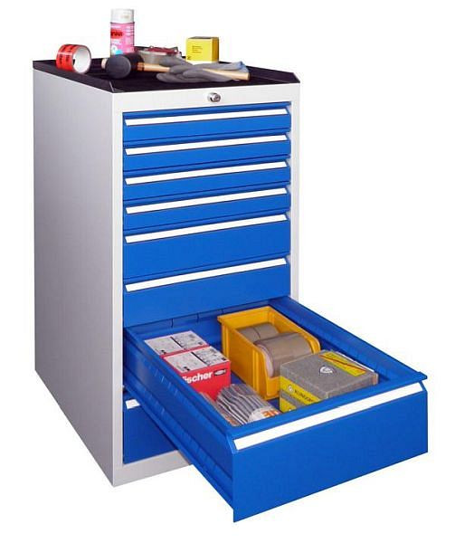 Armoire à outils PAVOY avec guides à rouleaux, capacité de charge 50 kg, largeur de l'armoire 500 mm, hauteur 1000 mm, 43453-100-014