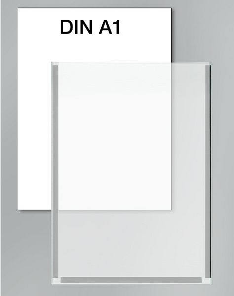 Pochette pour affiches Kerkmann DIN A1, L 594 x P 1,5 x H 840 mm, transparent, 44694700