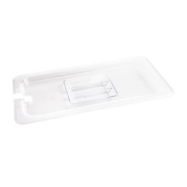 Couvercle en polycarbonate Vogue avec évidement cuillère GN1 / 3, U252