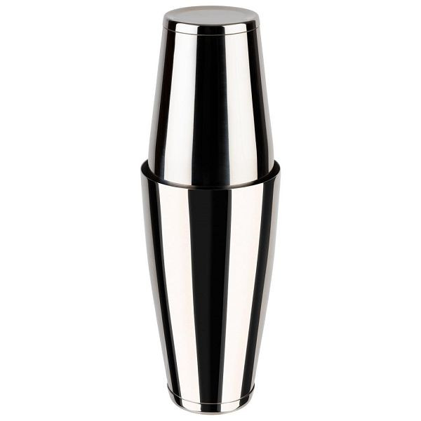 APS Tin in tin shaker, Boston shaker, set de 2 pièces, gobelet en acier inoxydable mat, 0,5 + 0,7 l, 93203