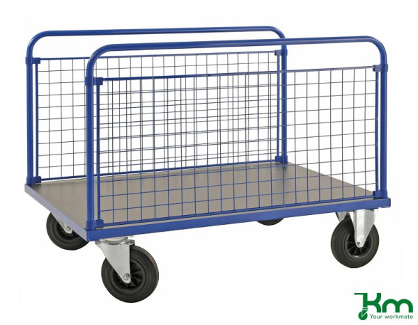 Camion plate-forme murale Kongamek Mesh, 2 roues avec freins, 1000x700x900mm, KM236-2B