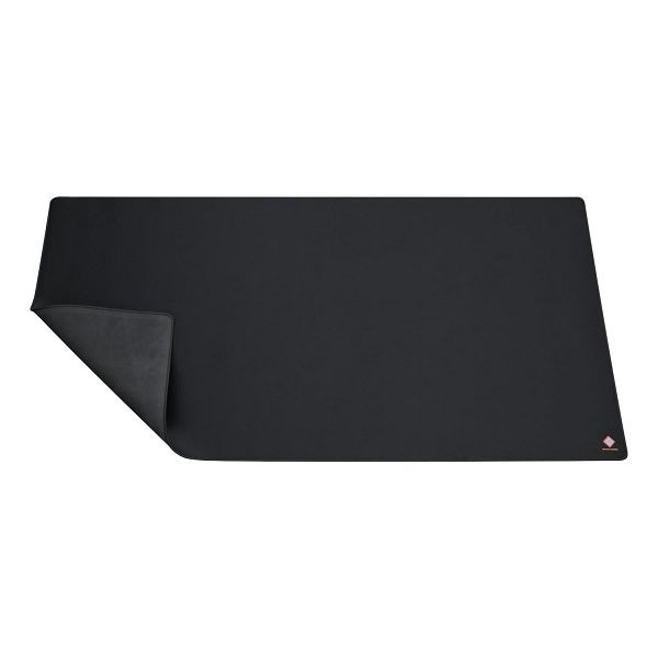 Tapis de souris Deltaco XXL (tapis de bureau, bords cousus, surface en tissu, ergonomique), GAM-081