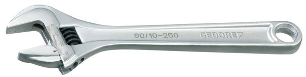 Clé à fourche simple GEDORE, réglable 6", chromée, 6380990